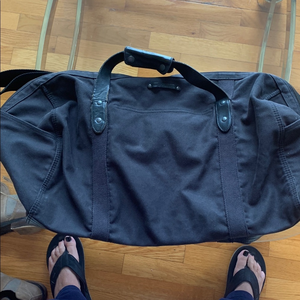 Lucky 🍀 Brand Weekender Black Leather/canvas Men's Bag